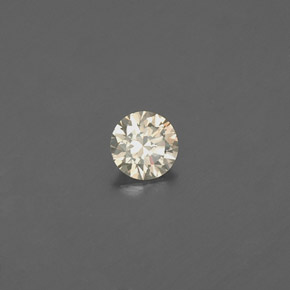 Diamante naturale giallo da 0,08 ct, taglio rotondo, VS
