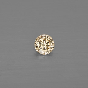 Diamante naturale giallo da 0,12 ct, taglio rotondo, VS