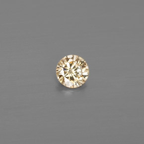Diamante naturale giallo da 0,12 ct, taglio rotondo, VS