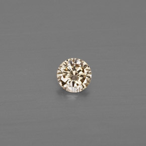 Diamante naturale giallo da 0,08 ct, taglio rotondo, VS
