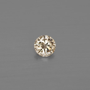 Diamante naturale giallo da 0,08 ct, taglio rotondo, VS