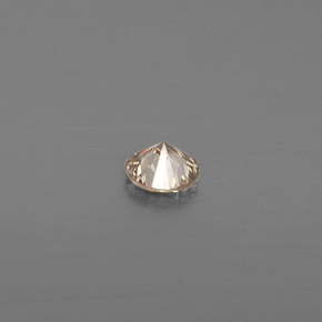 Diamante naturale giallo da 0,08 ct, taglio rotondo, VS