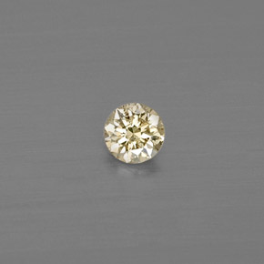 Diamante naturale giallo da 0,08 ct, taglio rotondo, VS
