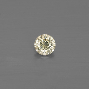 Diamante naturale giallo da 0,09 ct, taglio rotondo, VS