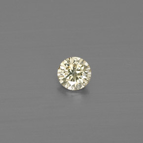 Diamante naturale giallo da 0,09 ct, taglio rotondo, VS