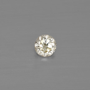 Diamante naturale giallo da 0,10 ct, taglio rotondo, VS