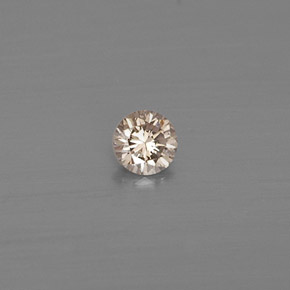Diamante naturale giallo da 0,08 ct, taglio rotondo, VS