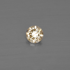 Diamante naturale giallo da 0,11 ct, taglio rotondo, VS