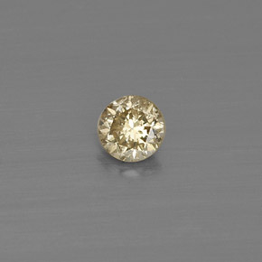 Diamante Color champagne naturale da 0.13 ct, Taglio rotondo, VS