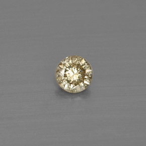 Diamante Color champagne naturale da 0.13 ct, Taglio rotondo, VS