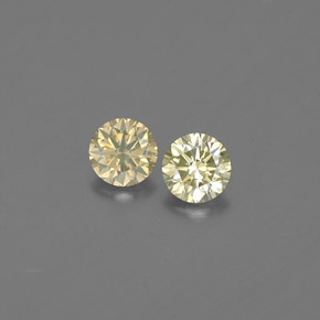 Diamante naturale giallo da  ct, taglio rotondo, VS