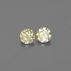 Diamante naturale giallo da  ct, taglio rotondo, VS