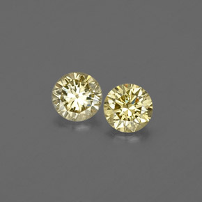Diamante naturale giallo da  ct, taglio rotondo, VS