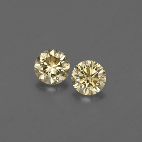 Diamante naturale giallo da  ct, taglio rotondo, VS