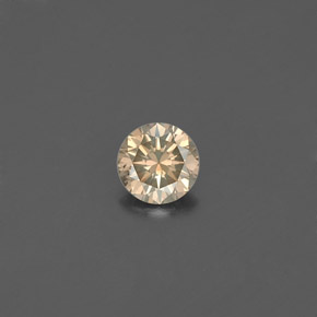 Diamante naturale giallo da 0,18 ct, taglio rotondo, VS