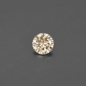 Diamante Color champagne naturale da 0.16 ct, Taglio rotondo, VS