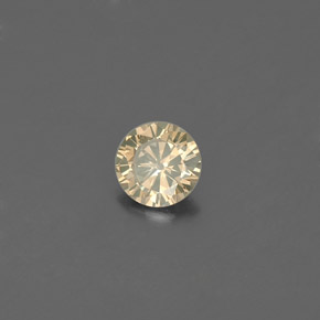 Diamante naturale giallo da 0,20 ct, taglio rotondo, VS
