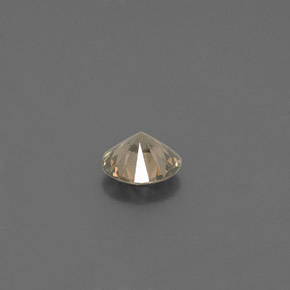 Diamante Color champagne naturale da 0.18 ct, Taglio rotondo, VS