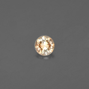 Diamante Color champagne naturale da 0.12 ct, Taglio rotondo, VS