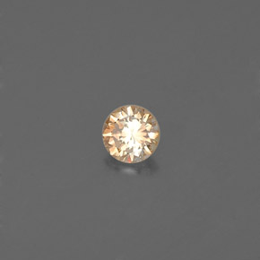 Diamante Color champagne naturale da 0.12 ct, Taglio rotondo, VS