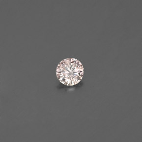 Diamante Color champagne naturale da 0.08 ct, Taglio rotondo, VS