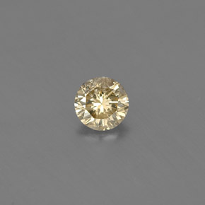 Diamante Color champagne naturale da 0.20 ct, Taglio rotondo, VS