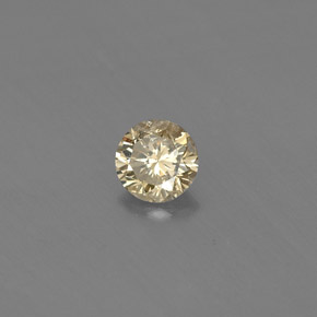 Diamante Color champagne naturale da 0.20 ct, Taglio rotondo, VS