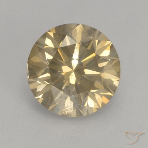 Diamante Champagne naturale da 1.54 ct, Rotondo, SI