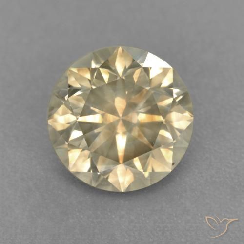1.85ct Naturale Color champagne Diamante, Rotondo, SI
