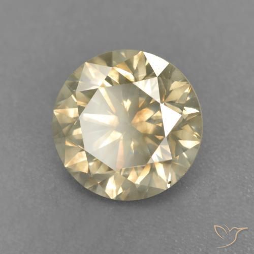 Diamante Color champagne naturale da 1.85 ct, Rotondo, SI