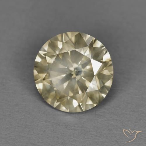Diamante Color cognac naturale da 1.54 ct, Rotondo, SI