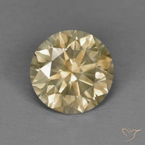 1.81ct Naturale Color cognac Diamante, Rotondo, SI