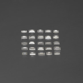 Diamante naturale bianco da 0,42 ct, baguette, SI