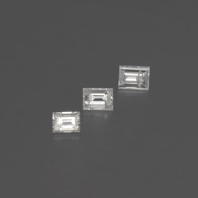 Gemme di Diamante Bianco naturale da  ct, Taglio a baguette, SI