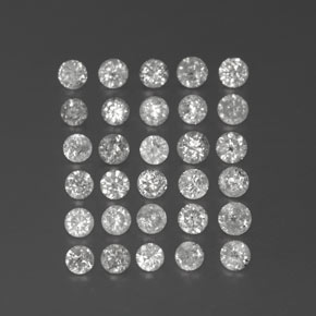 Diamante naturale bianco da  ct, taglio rotondo, SI