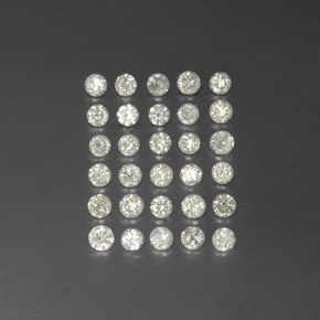 Diamante naturale bianco da  ct, taglio rotondo, SI