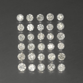 Diamante naturale bianco da  ct, taglio rotondo, SI