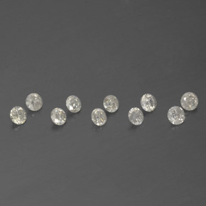Diamante naturale bianco da  ct, taglio rotondo, SI