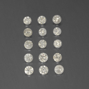 Diamante naturale bianco da  ct, taglio rotondo, SI