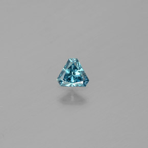 Diamante Blu naturale da 0.14 ct, Taglio trillion, SI