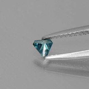 Diamante naturale blu da 0,11 ct, trillion, SI