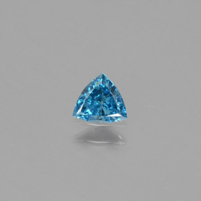 Diamante Blu naturale da 0.17 ct, Taglio trillion, SI