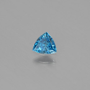 Diamante Blu naturale da 0.17 ct, Taglio trillion, SI