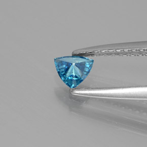 Diamante Blu naturale da 0.17 ct, Taglio trillion, SI