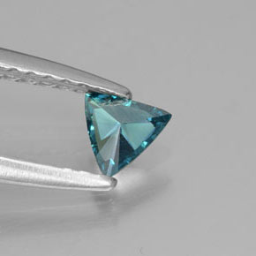 Diamante naturale verde da 0,15 ct, trillion, SI