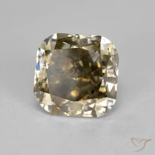Diamante Color cognac naturale da 1.86 ct, Cuscino, SI