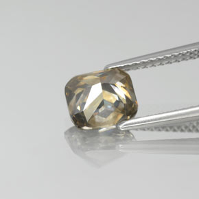 Diamante naturale giallo da 1,78 ct, taglio a cuscino, SI