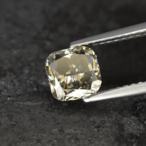 Diamante naturale oro da 1,21 ct, taglio a cuscino, SI