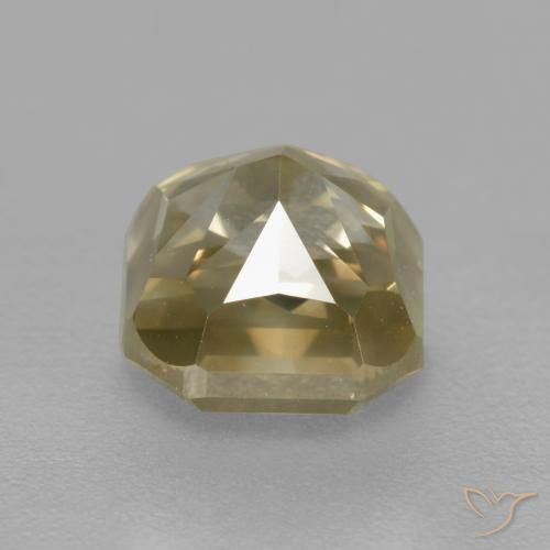 Diamante Champagne naturale da 1.57 ct, Ottagonale / Taglio smeraldo, SI