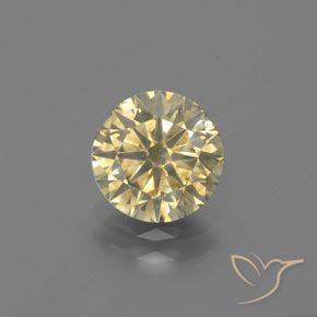 1.70ct Naturale Color cognac Diamante, Rotondo, SI
